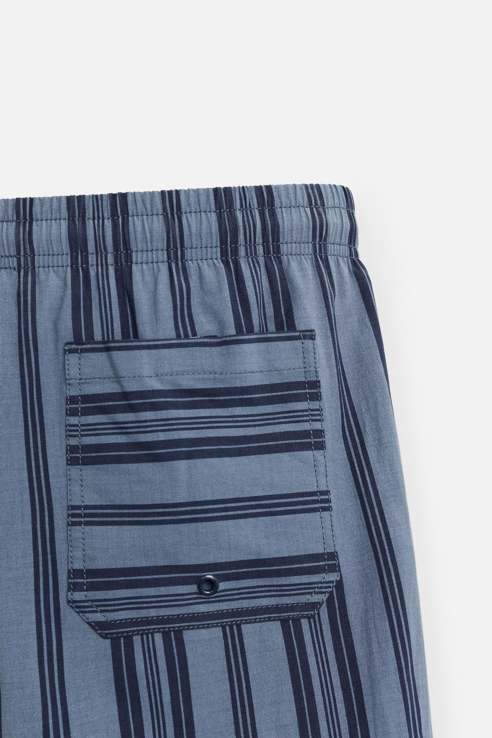 MAILLOT DE BAIN MI-LONG RAYURES