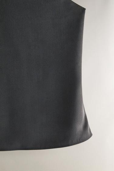 TOP SOIE - Gris foncé de Zara - Image 3