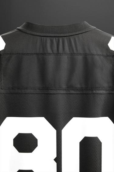 T-SHIRT DE FOOTBALL AMÉRICAIN - Noir de Zara - Image 9