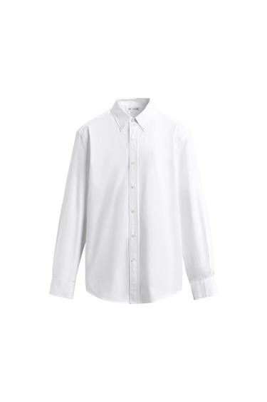 REGULAR FIT COTTON SHIRT - White by Zara