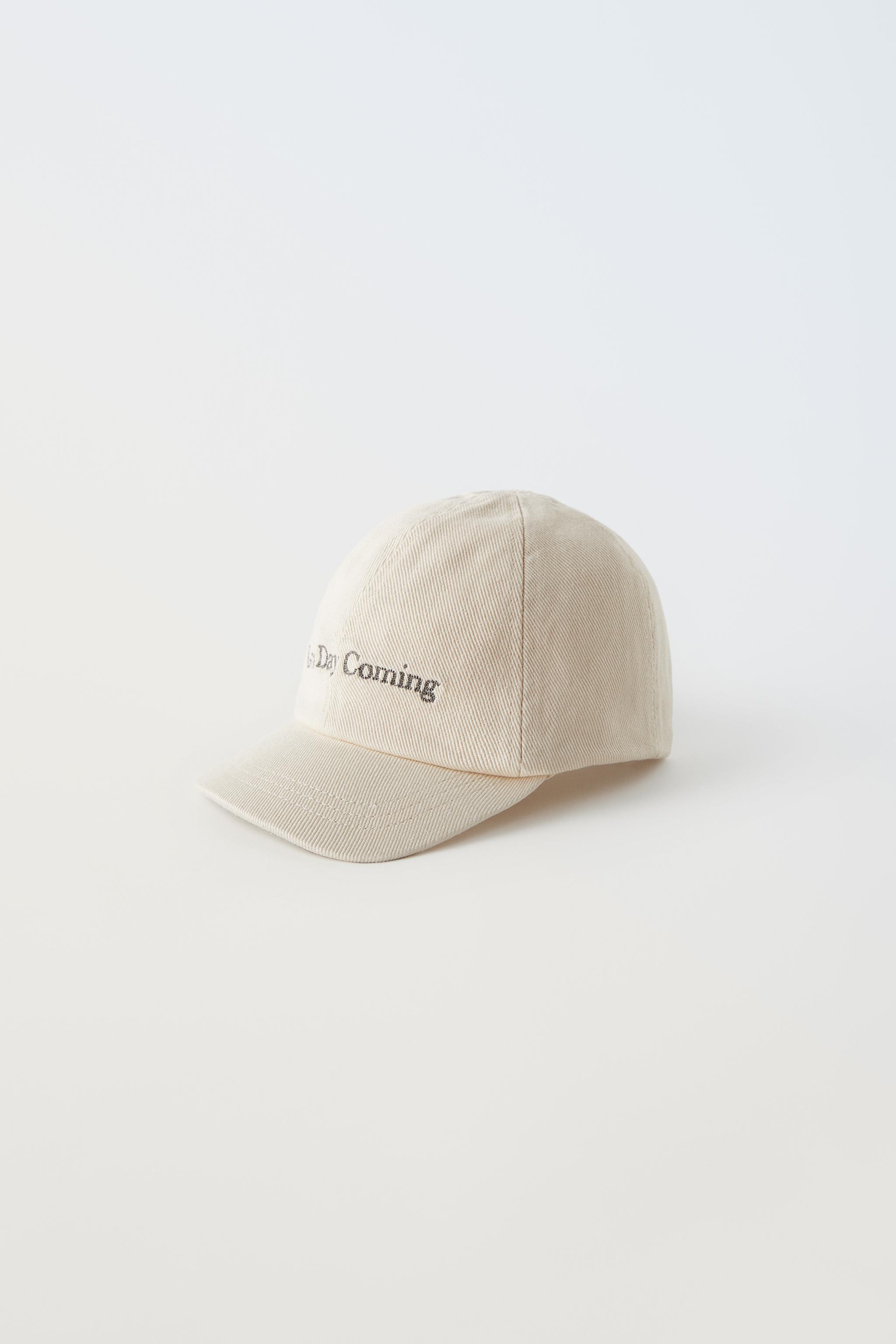 EMBROIDERED TWILL CAP - Ecru | ZARA United States