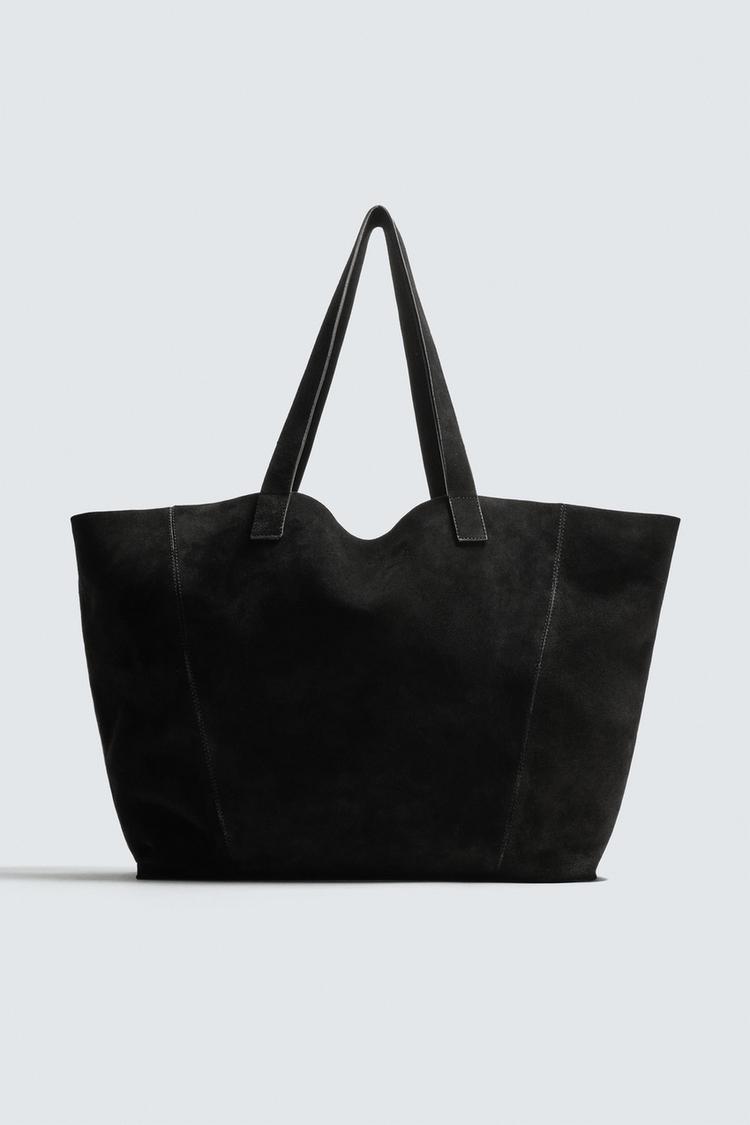 ZARA LEATHER TOTE BAG