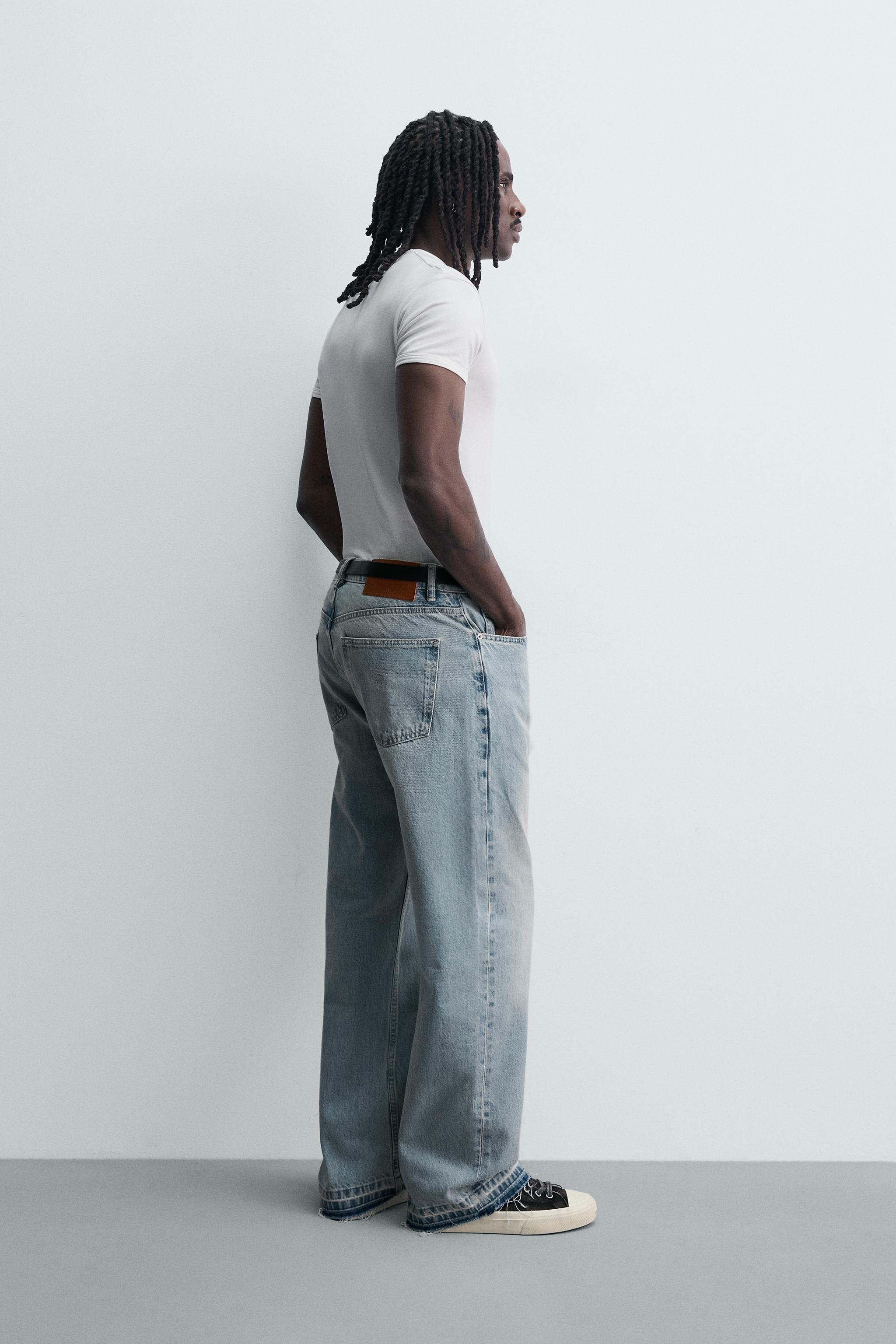 ルーズフィットデニムパンツ - ライトブルー | ZARA Japan / 日本