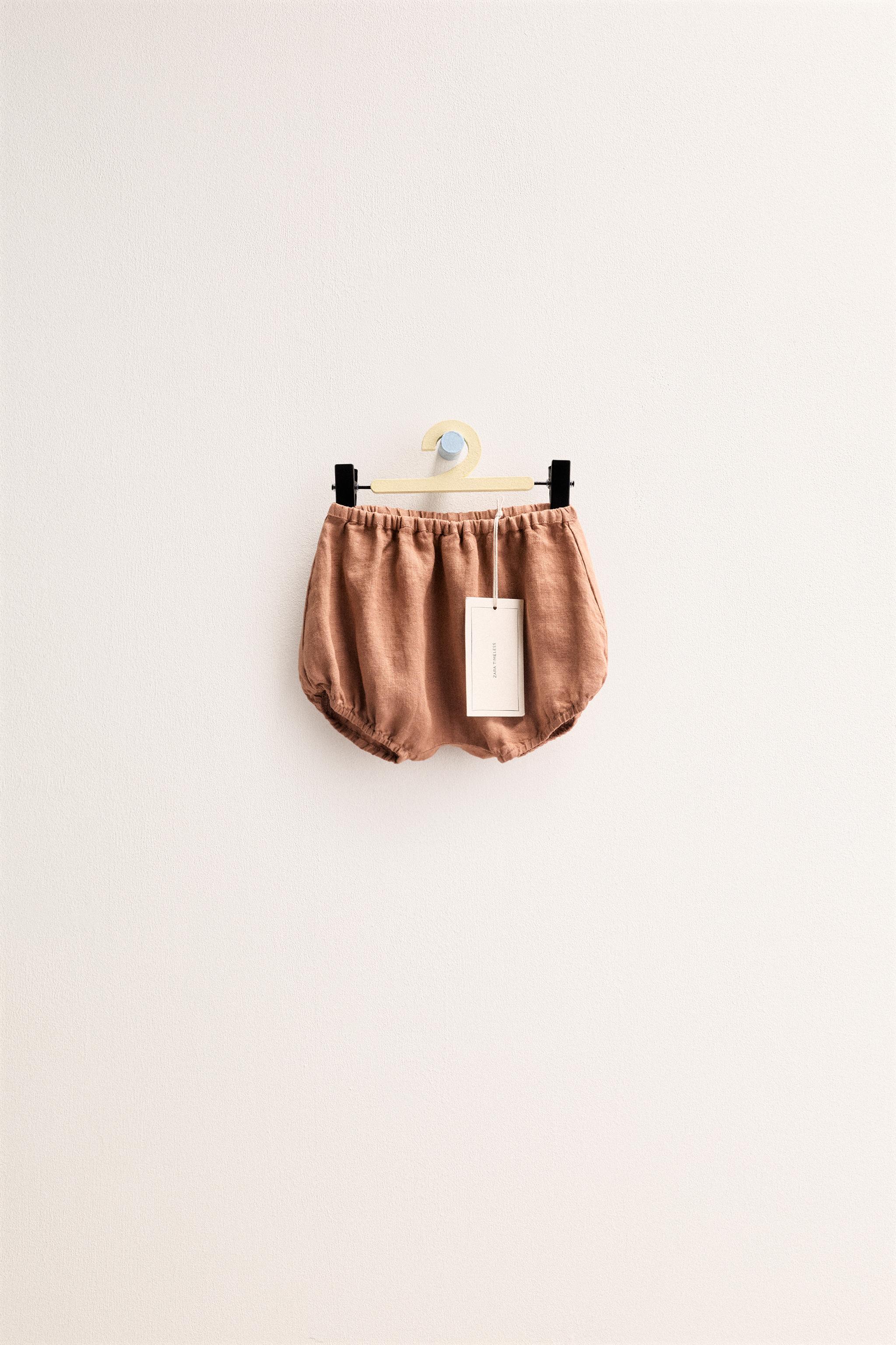 ZARA TIMELESS - 100% LINEN BLOOMERS