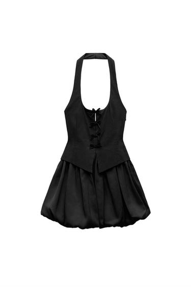 VOLUMINOUS HALTER DRESS