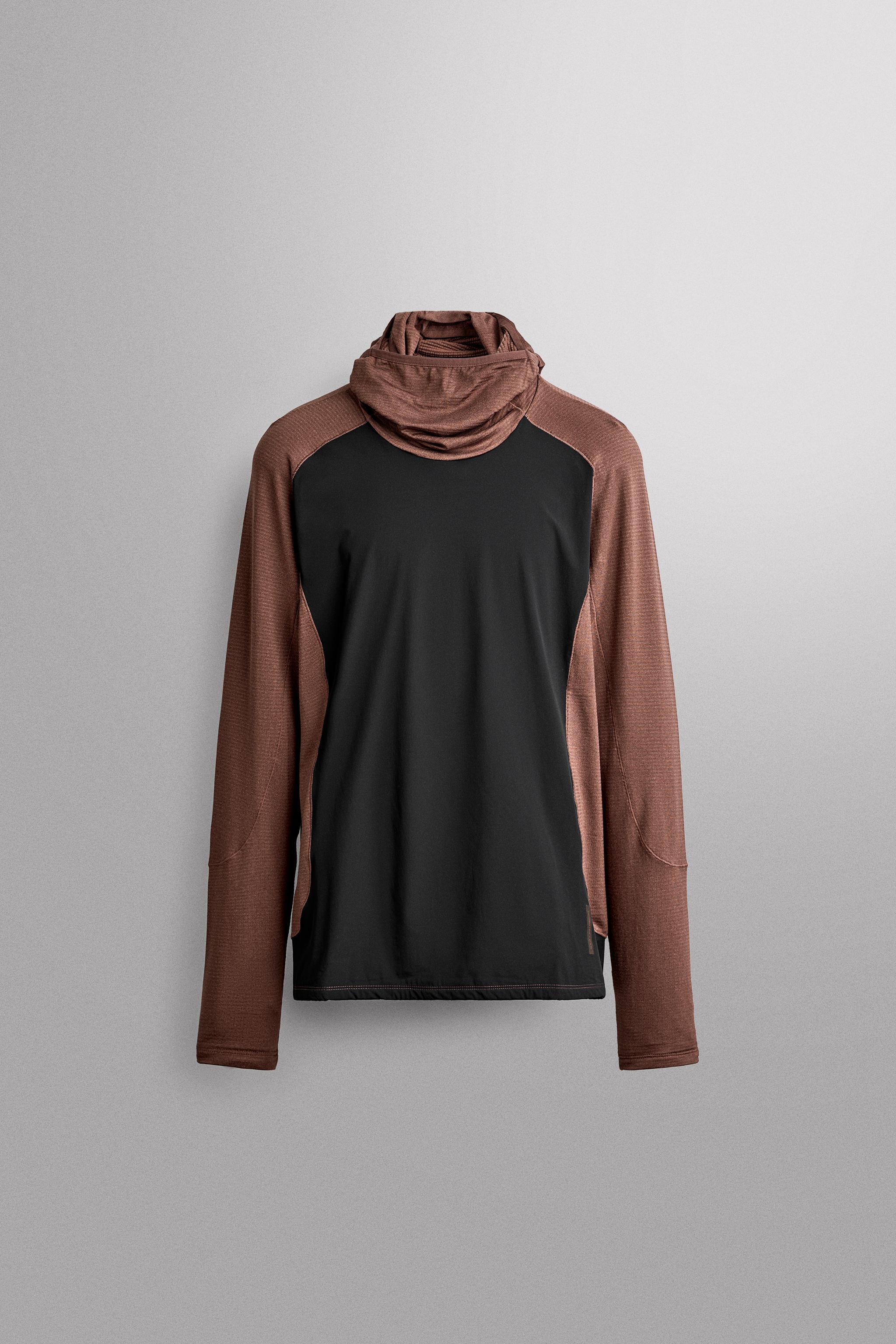 Zara KONTRAST YAPILI TEKNİK SWEATSHIRT görsel 6