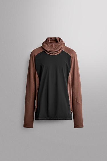 COMBINED TECHNICAL SWEATSHIRT — Brown 1