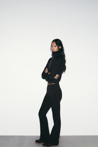 ZIP-UP PLUSH JACKET - Black by Zara - Image 2