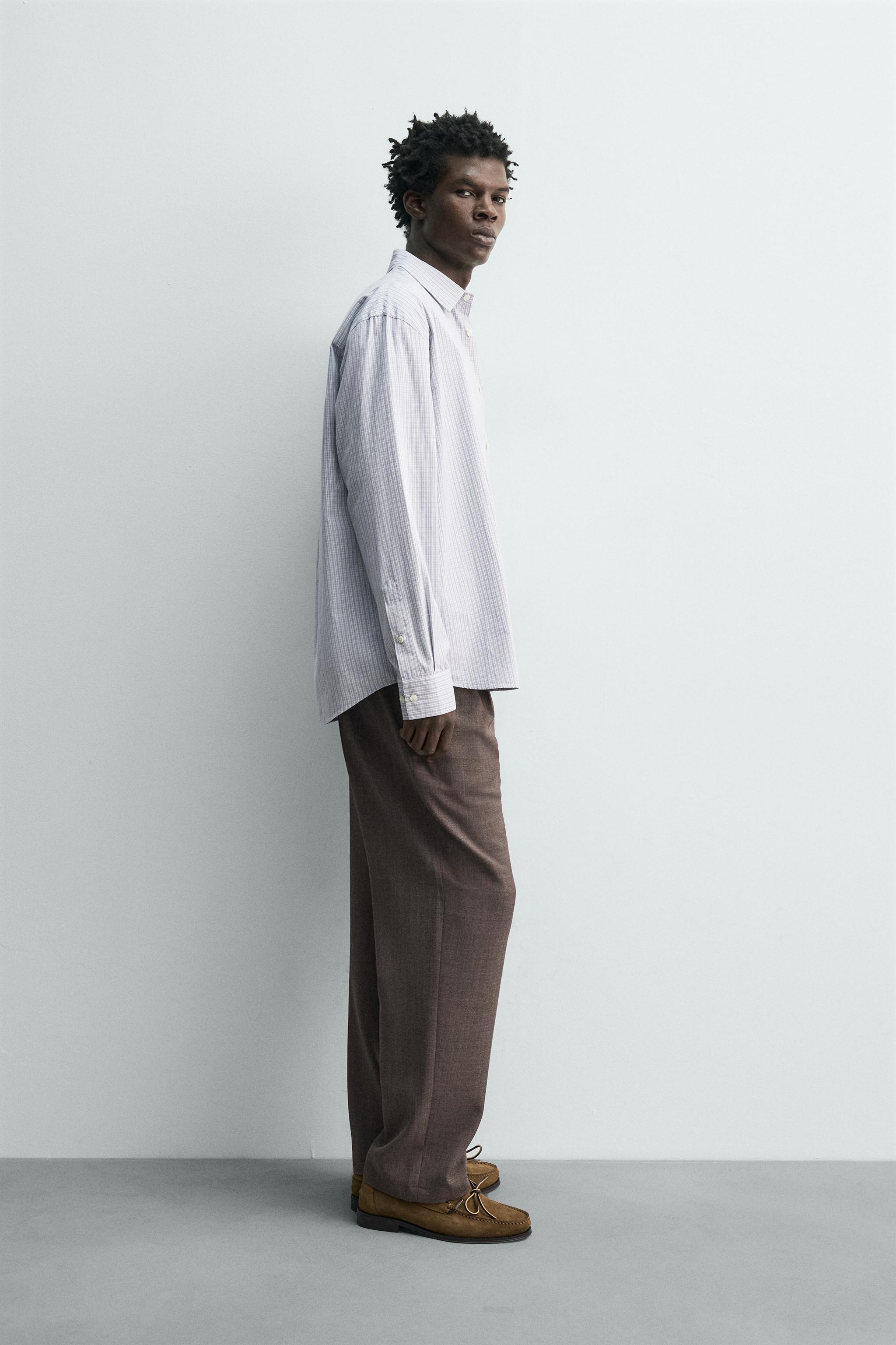 CHEMISE EN POPELINE À CARREAUX
