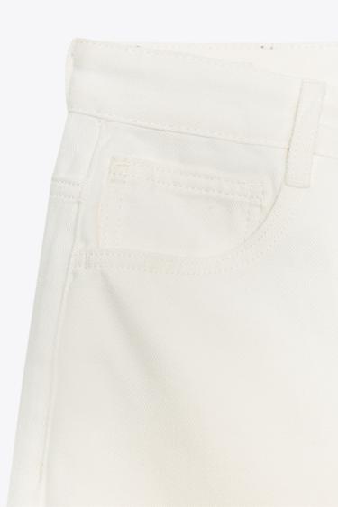PANTALON PLI COTON ZW COLLECTION - Blanc de Zara - Image 8