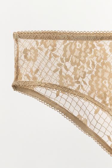 WIDE LACE BRIEFS - Golden by Zara - Image 4