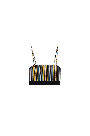 STRIPED JACQUARD TOP