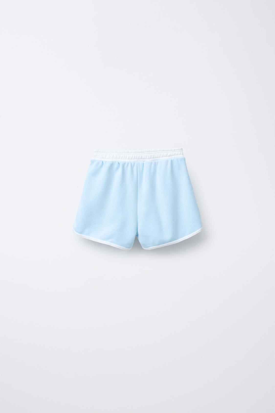 PLUSH VARSITY BERMUDA SHORTS