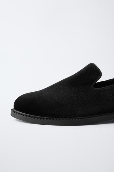 LOAFERS VELVET - Black by Zara - Image 4