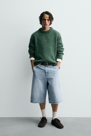 JERSEY ESTRUCTURA TEXTURA - Verde de Zara