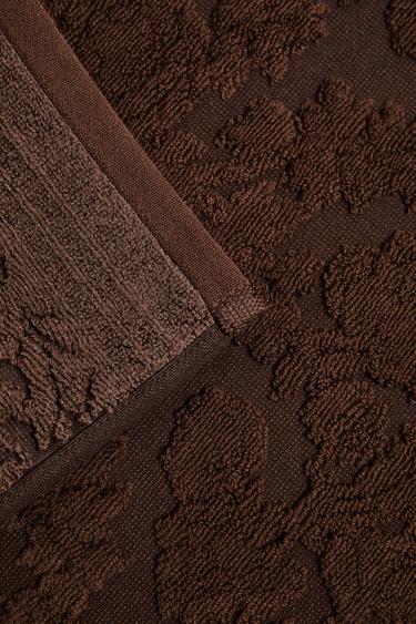 TAPIS DE BAIN JACQUARD FLEURI - Terracota de Zara - Image 3