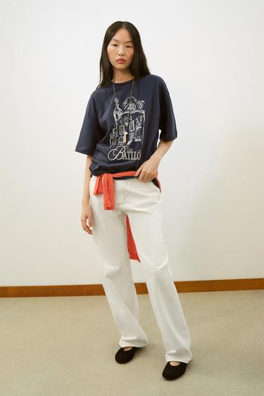 Zara MAJICA SA PRINTOM ©CASA BATLLÓ – petrolej plava