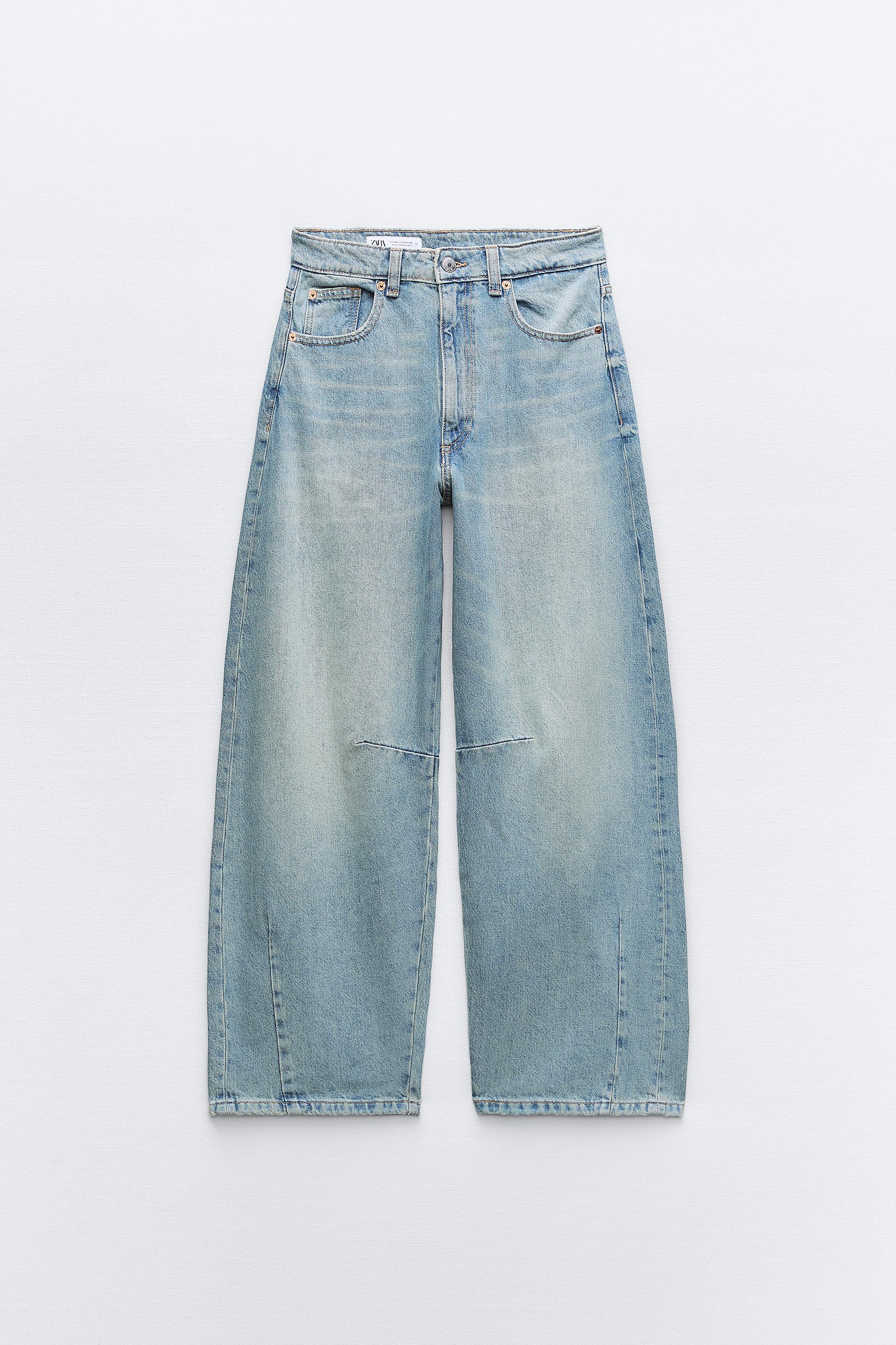 TRF MID WAIST BAGGY BALLOON JEANS