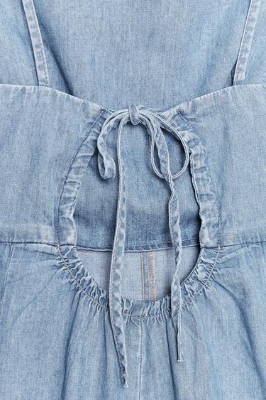 COMBI-SHORT EN DENIM TRF - Bleu clair de Zara - Image 7