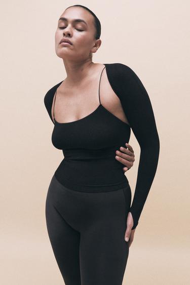 SEAMLESS ARM WARMERS - Black by Zara - Image 0