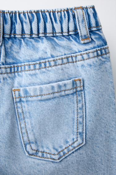 JEAN LARGE BOUTON CŒUR - Bleu clair de Zara - Image 3