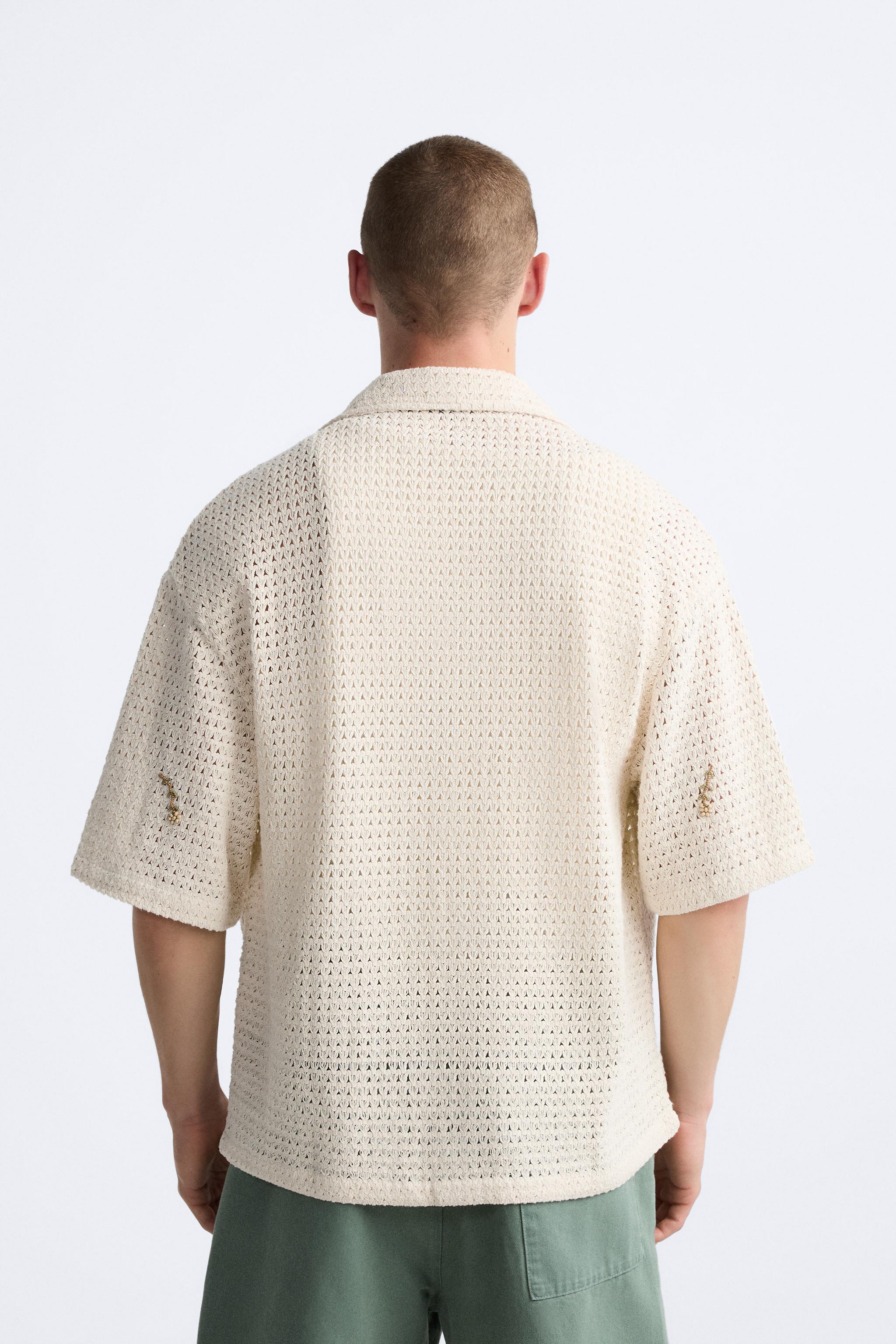 Tシャツ・カットソー ALANUI SS24 Sand crochet shirt (LMHY002R24KNI001 0310) Alanui Sand Crochet Shirt | italist
