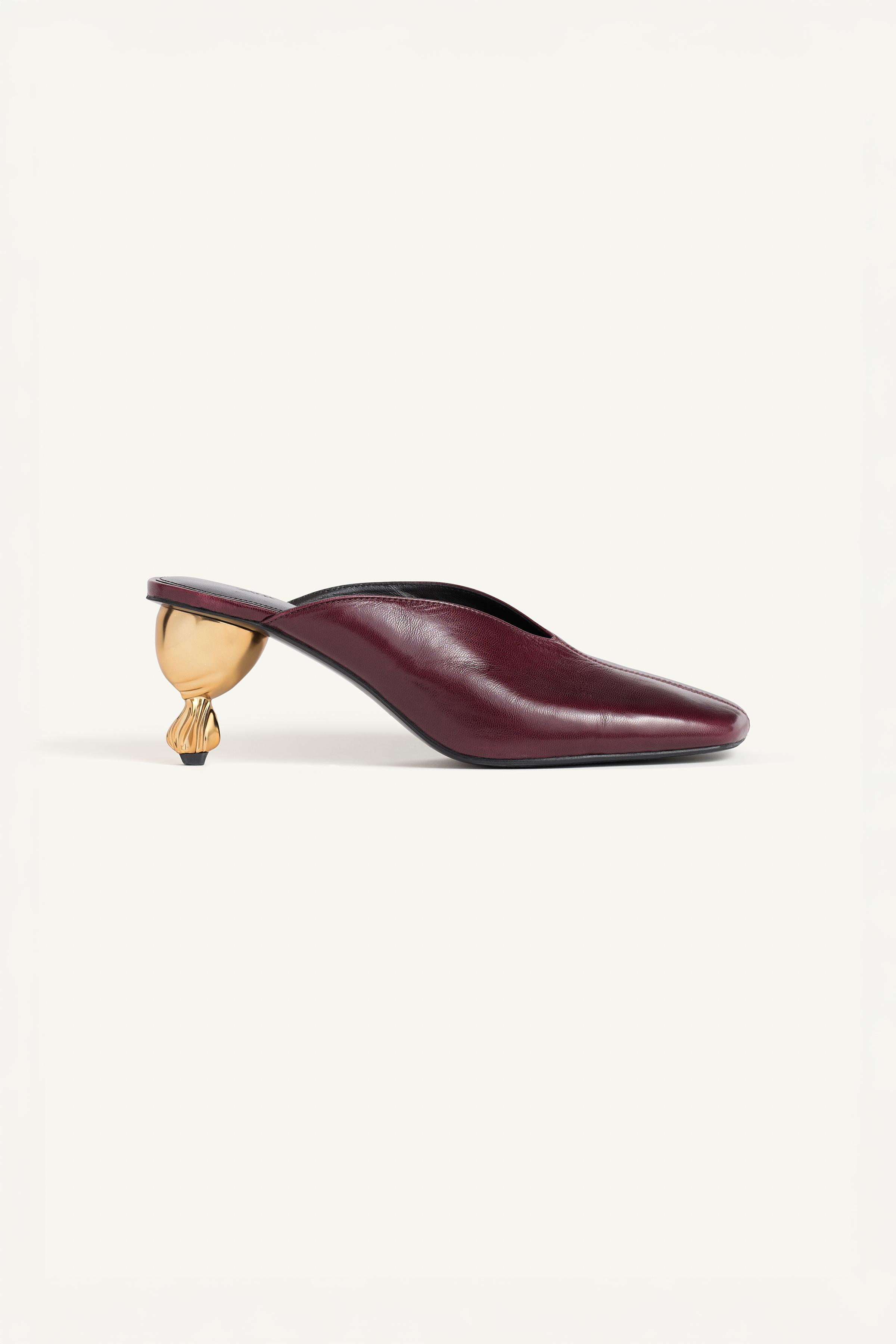 MULES À TALONS EN CUIR ÉDITION LIMITÉE