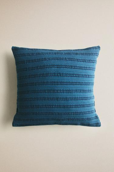 HOUSSE DE COUSSIN ENFANT RAYURES RELIEF - Bleu de Zara - Image 3