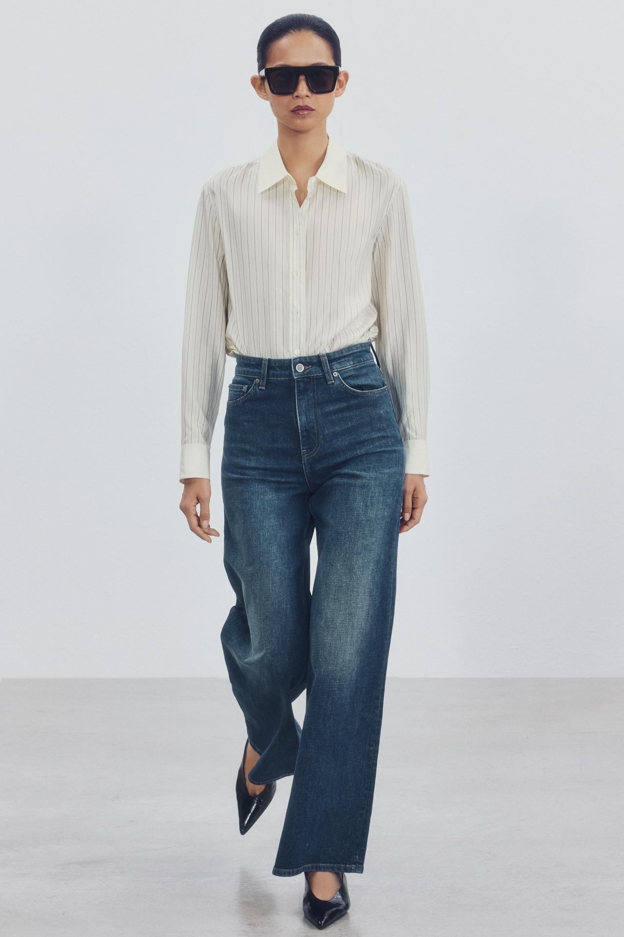 ZW COLLECTION COMFORT HIGH-RISE WIDE-LEG JEANS — Light blue