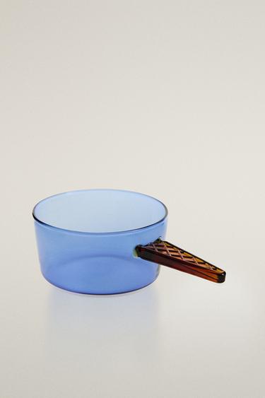 BOL BOROSILICATE ANSE CORNET - Bleu de Zara