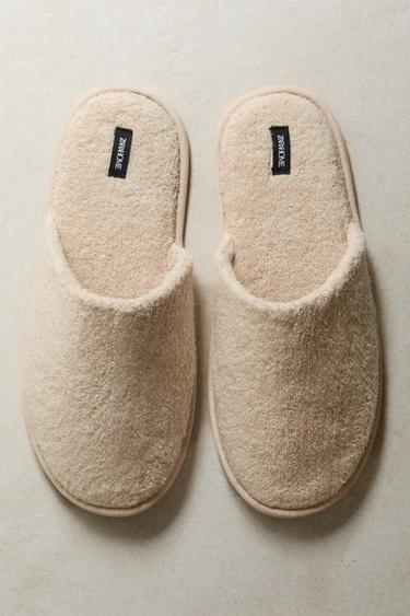 CHAUSSONS TISSU ÉPONGE SALLE DE BAINS - Sable de Zara - Image 5