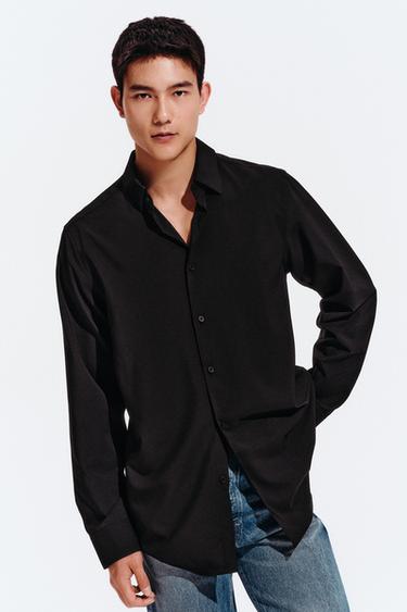 SLIM FIT SHIRT - Black by Zara