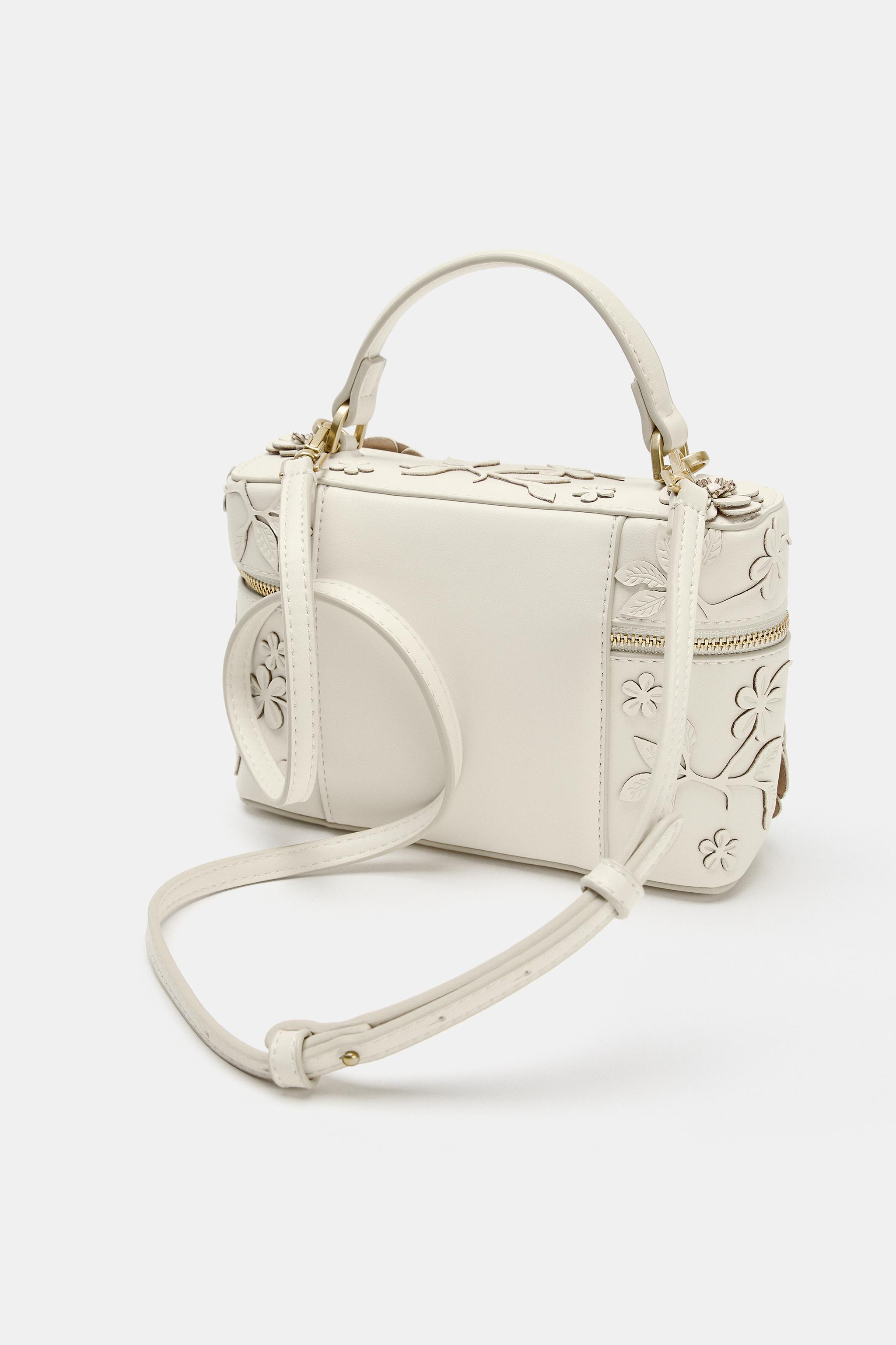 Zara ÇİÇEKLİ VANITY ÇANTA görsel 4