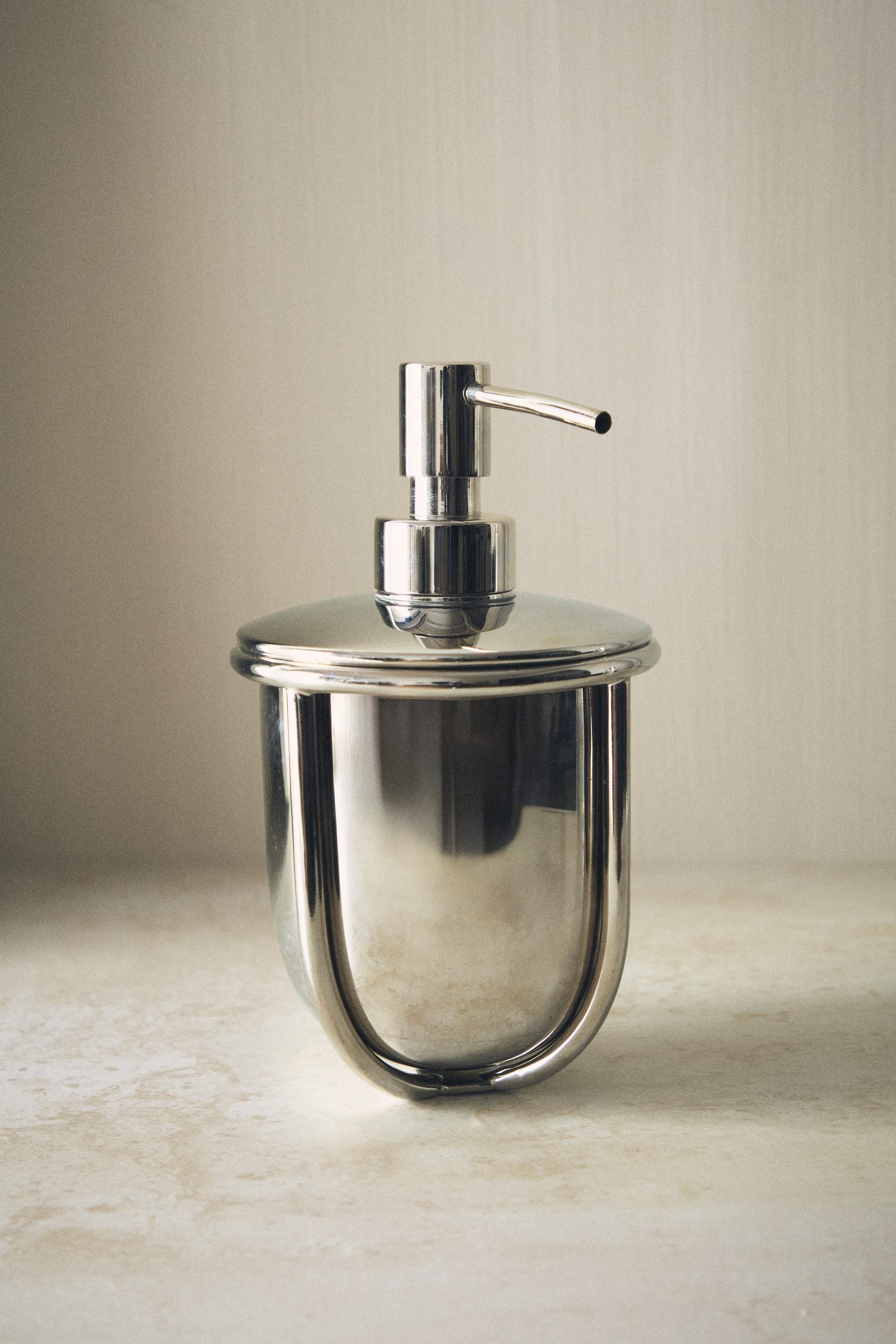 SHINY METAL SOAP DISPENSER