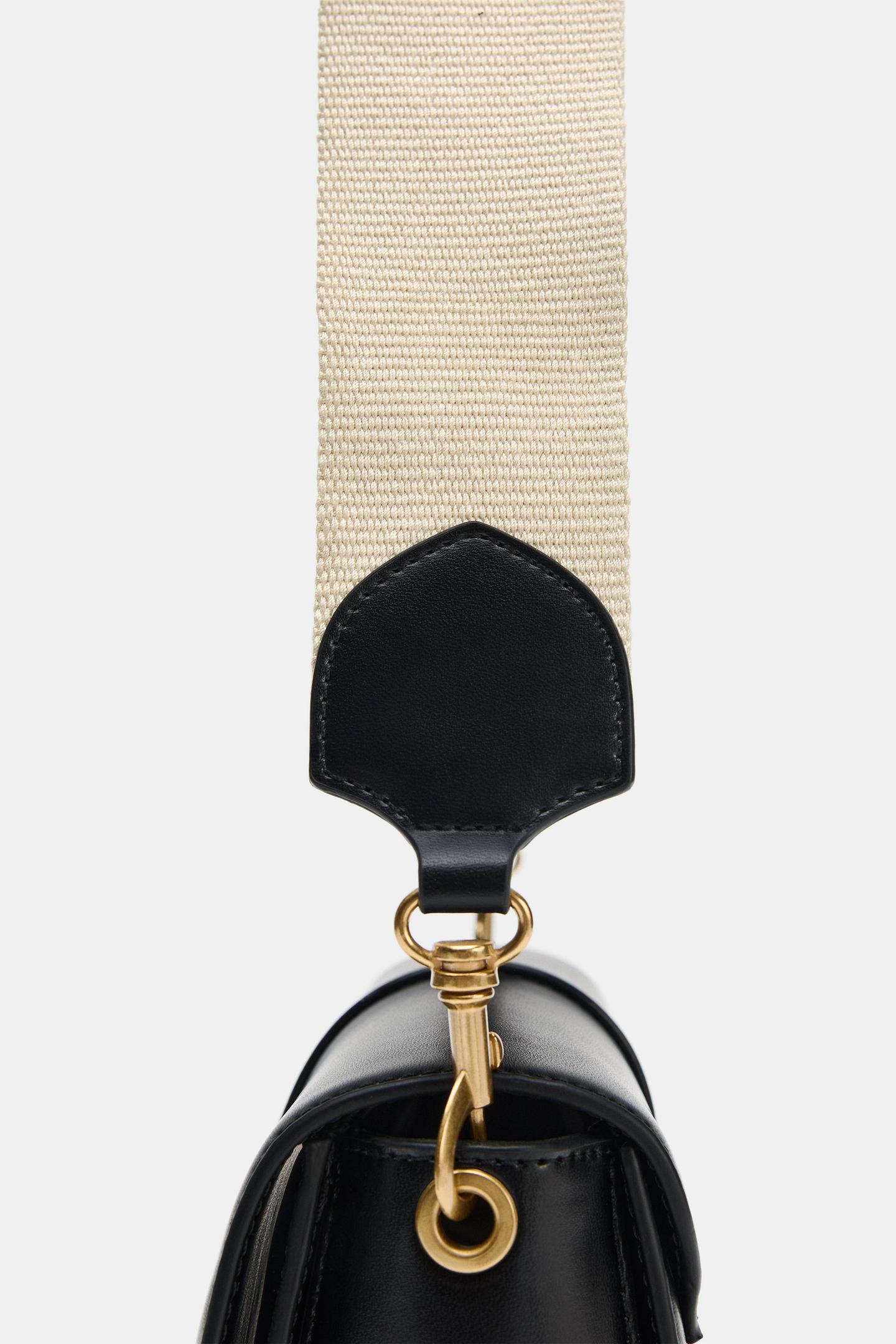 Сумка Zara Flap Crossbody, цвет: Чёрный — фото 6