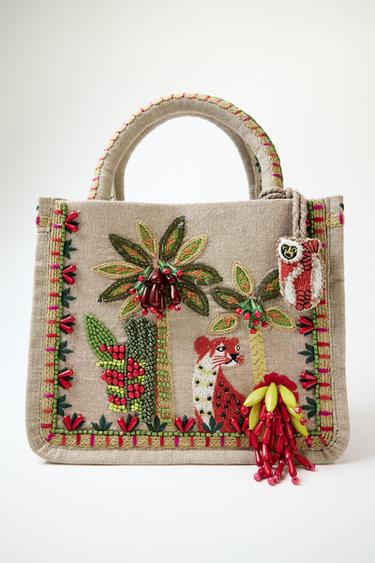 BOLSO MINI ABALORIOS - Multicolor de Zara