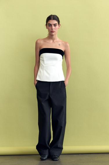 PANTALON BARREL POCHES - Noir de Zara - Image 0