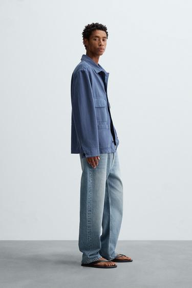 WASHED POCKET JACKET - Bluish by Zara - Image 3