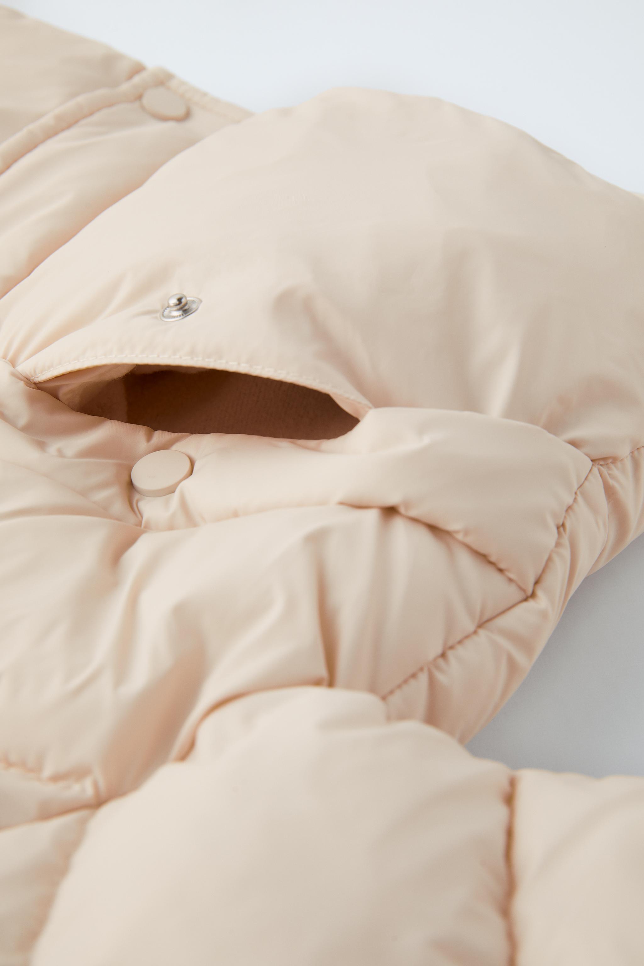 CASACO COMPRIDO ACOLCHOADO SNAPS - Cru | ZARA Brasil CASACO COMPRIDO ACOLCHOADO SNAPS - Cru | ZARA Brasil
