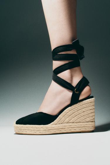 CUÑA ATADA COMBINADA - Negro de Zara