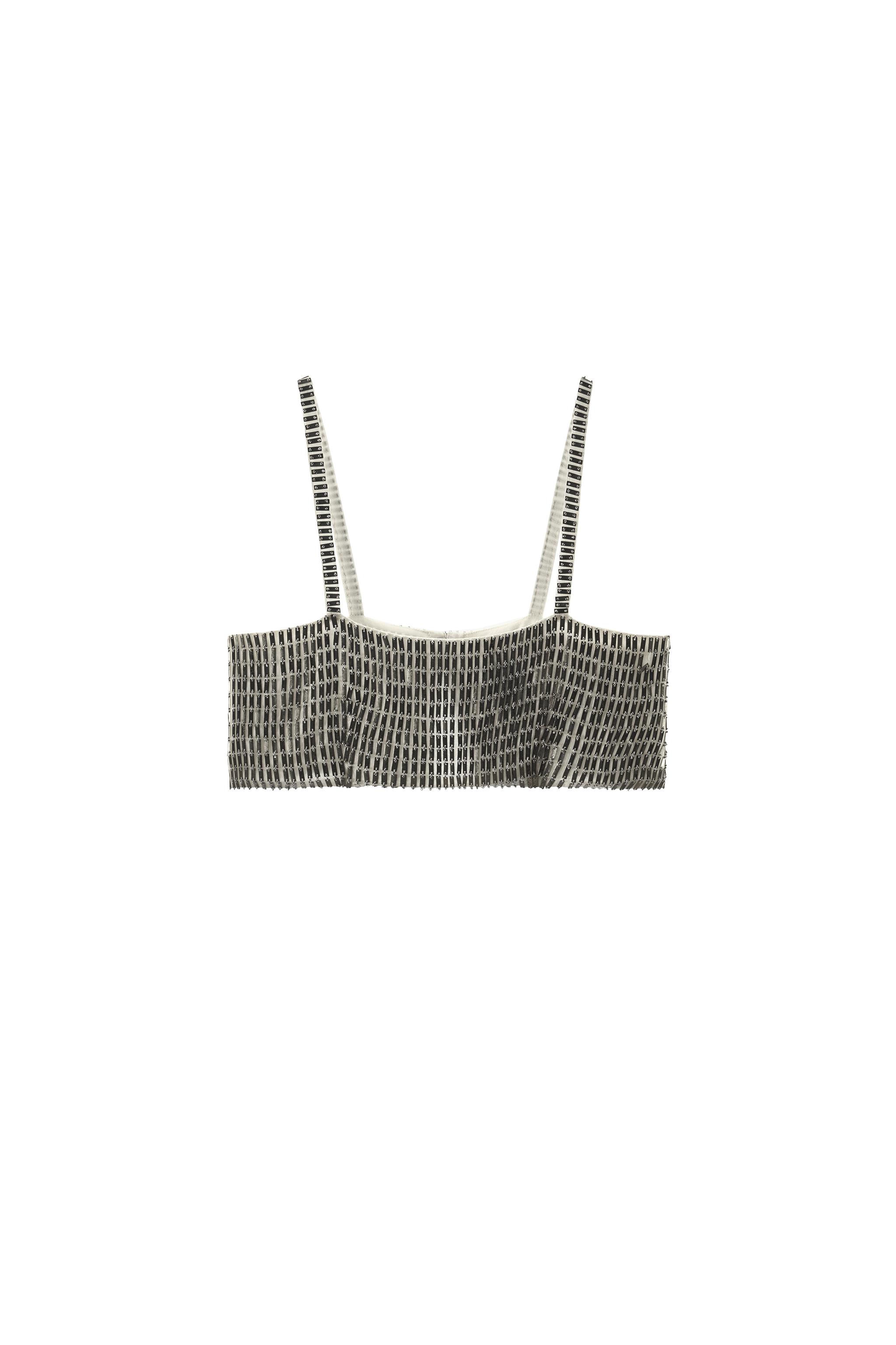 LIMITED EDITION METALLIC PIECES TOP - Silver | ZARA United States