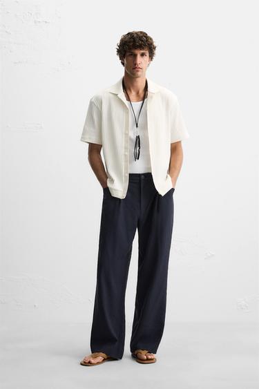 Zara RIBBED JACKET - Oyster-white - Image 0