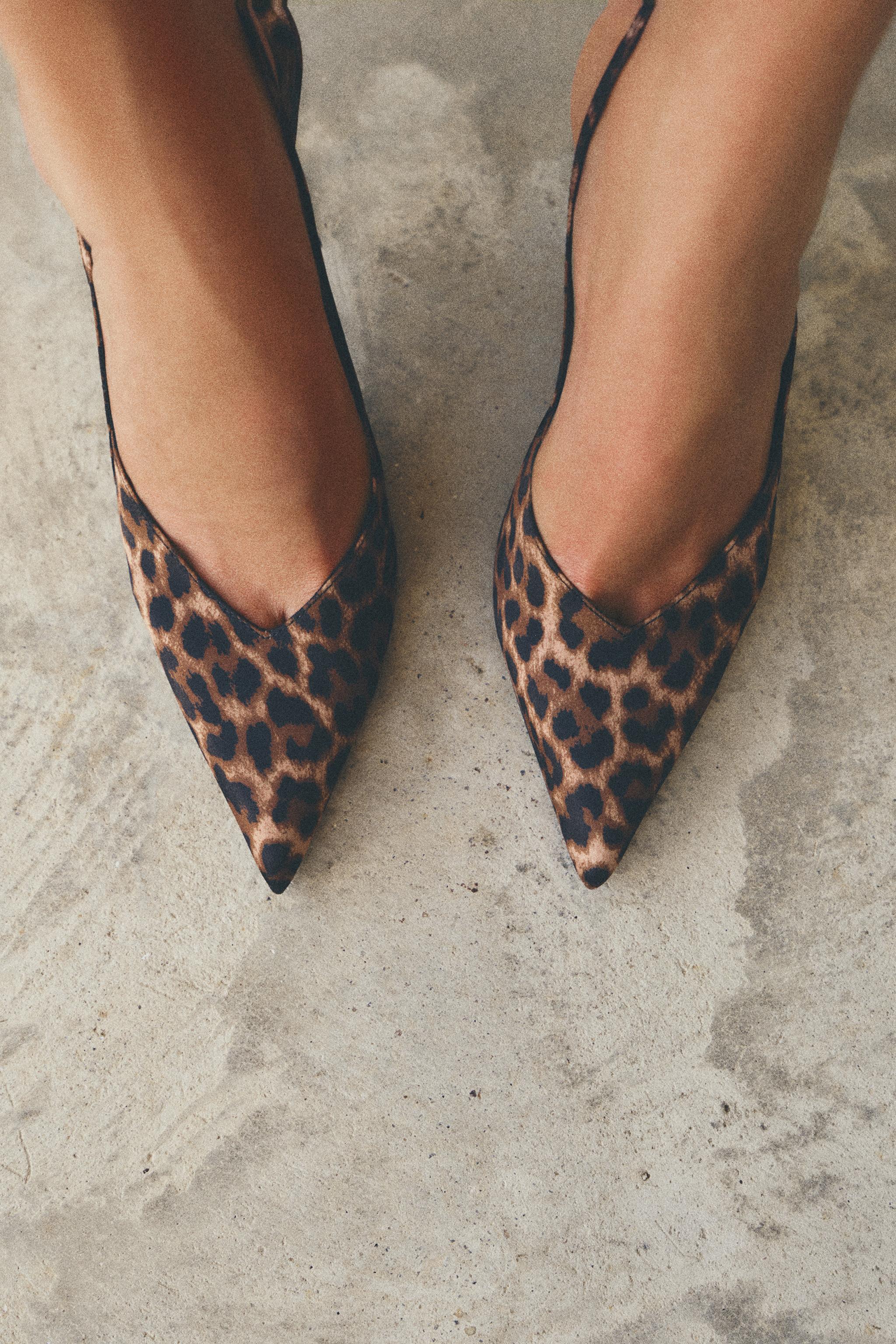 ANIMAL PRINT HIGH HEELED SHOES