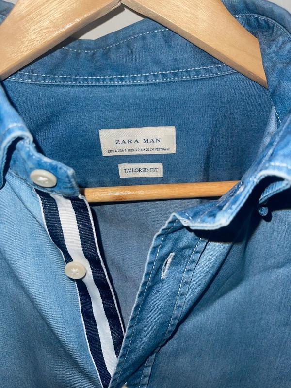SLIM FIT SHIRT WITH BUTTON DETAILS - Image 4
