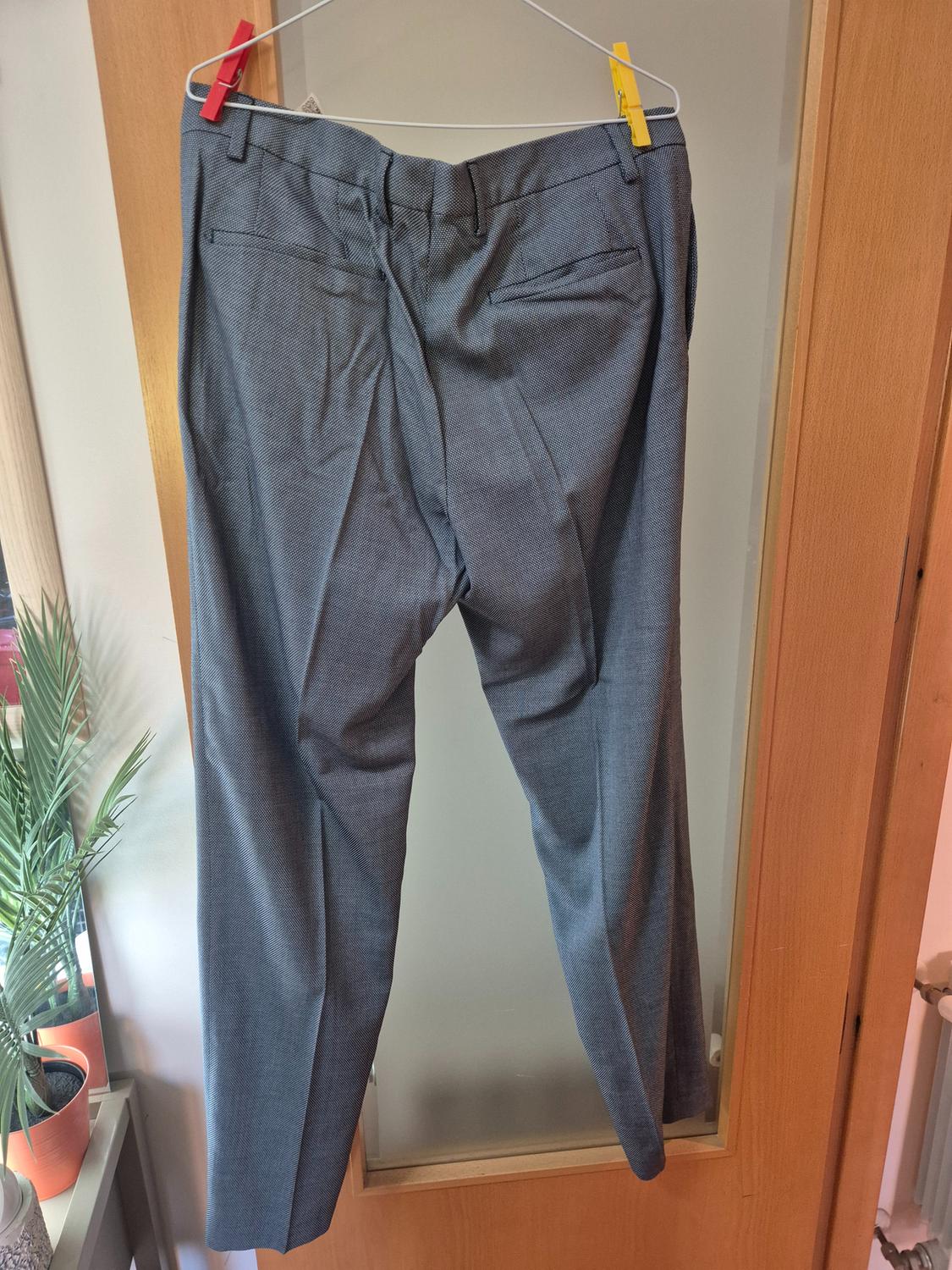 BIRD’S-EYE SUIT TROUSERS - Image 2