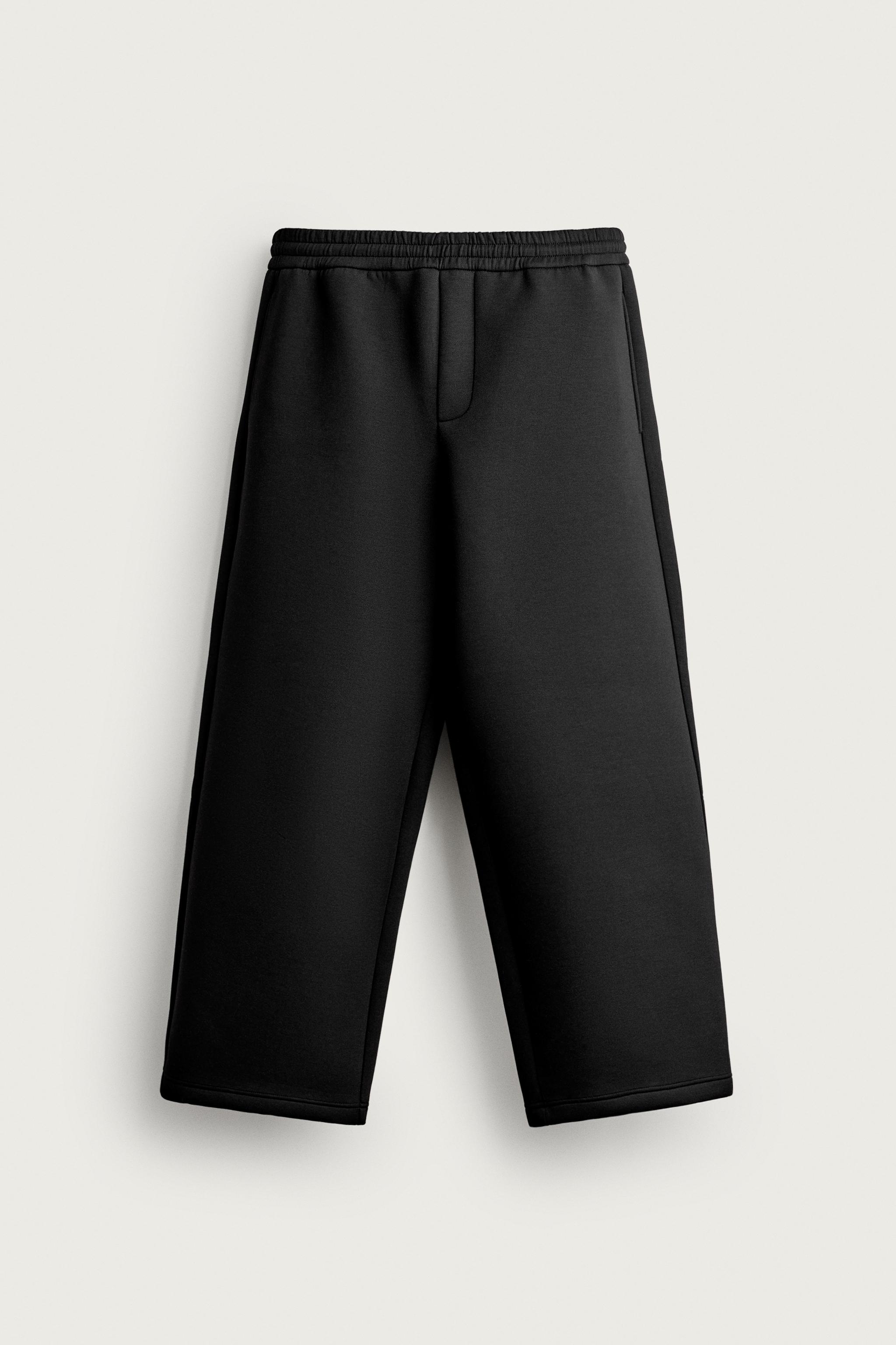 RELAXED FIT TECHNICAL JOGGERS — Black