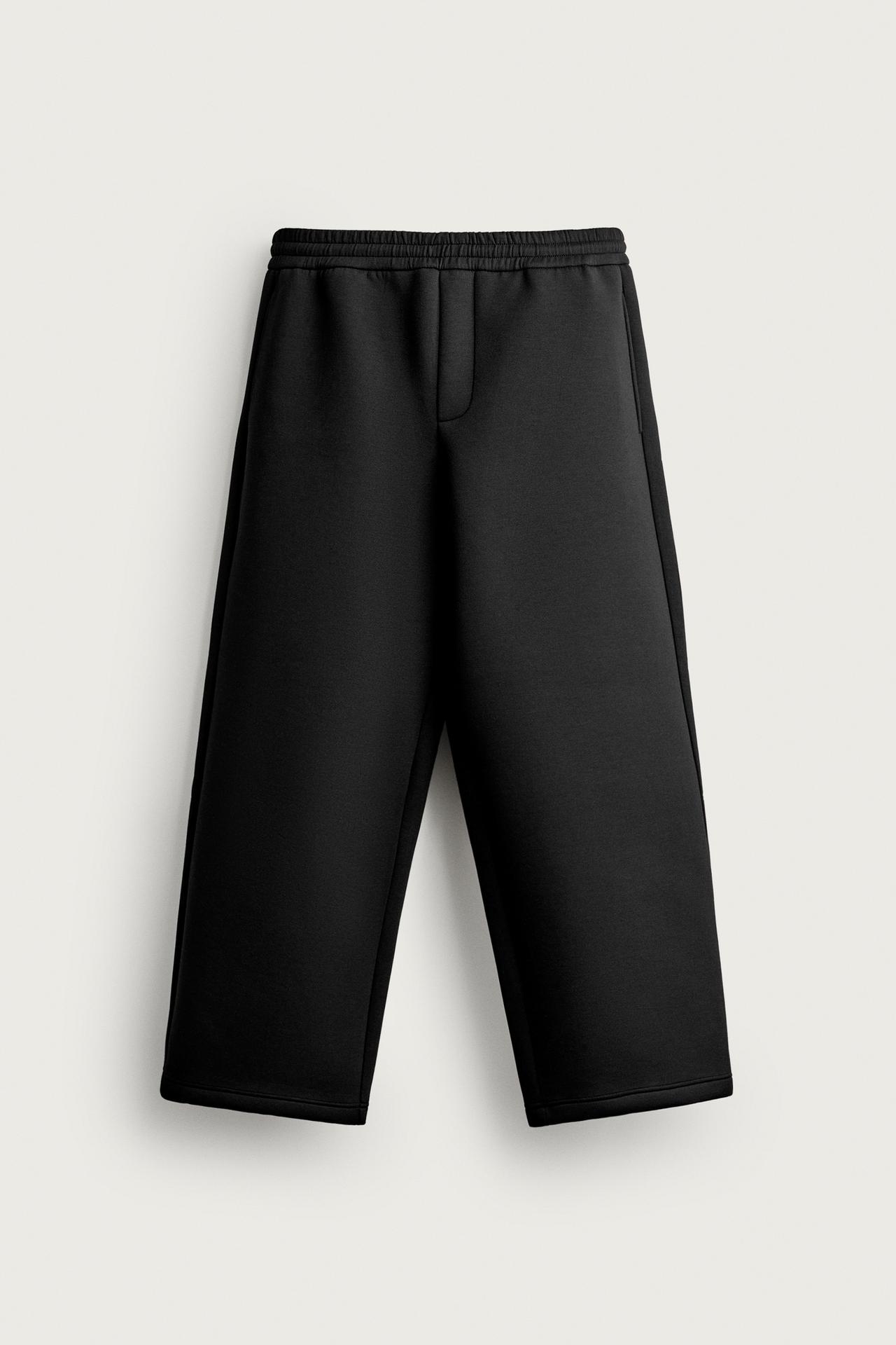 RELAXED FIT TECHNICAL JOGGERS — Black