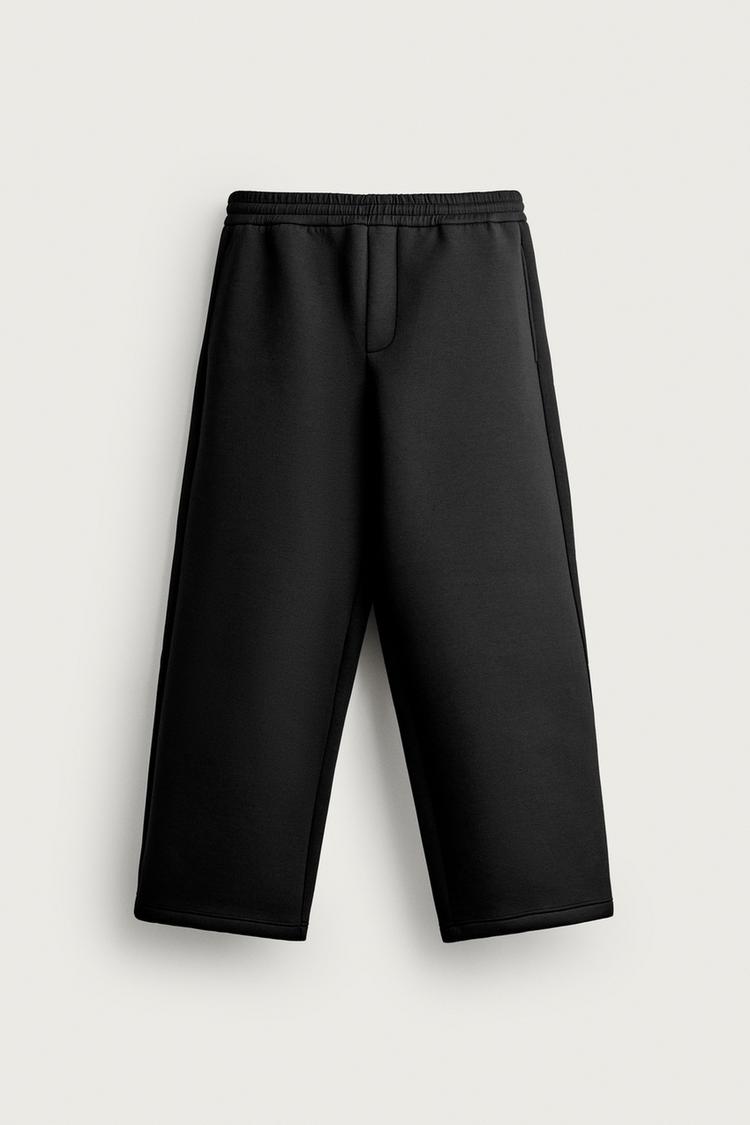 RELAXED FIT TECHNICAL JOGGERS — Black