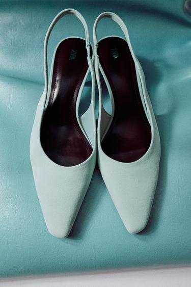 ZAPATO KITTEN ANTE - Verde Menta de Zara
