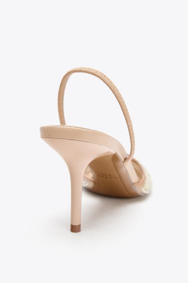 RHINESTONE SLINGBACK SHOES - Beige by Zara - Image 3